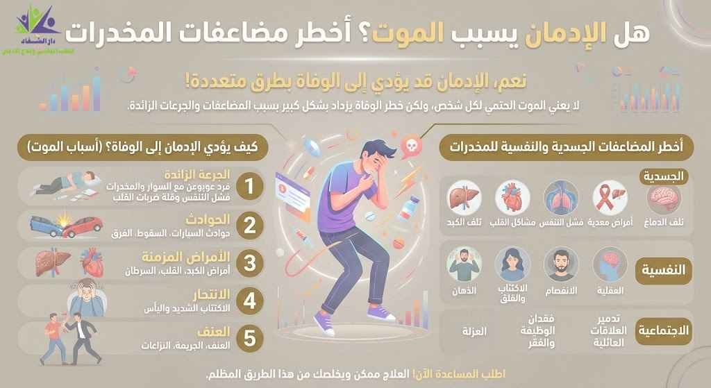الادمان والموت